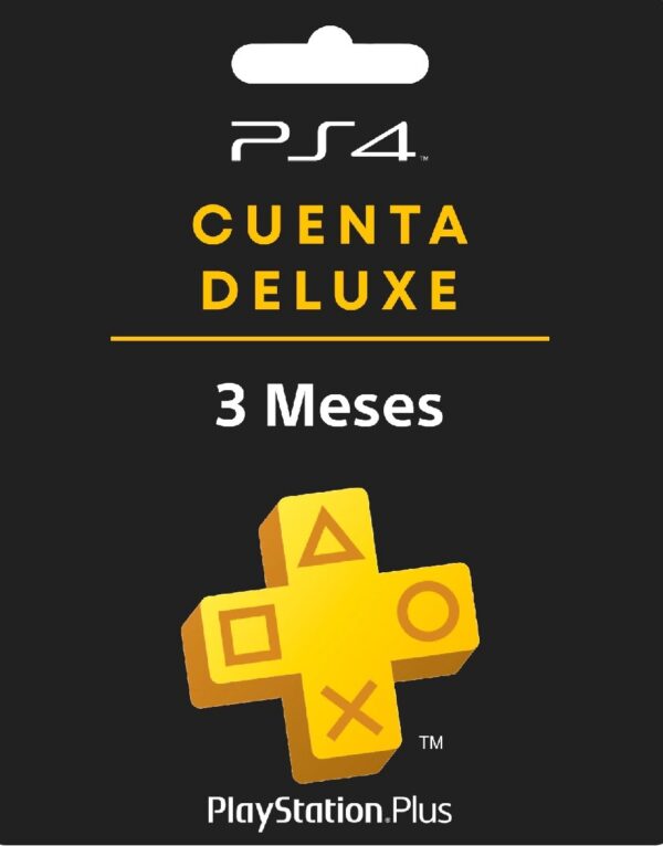 PS Plus Deluxe 3 Meses PS4